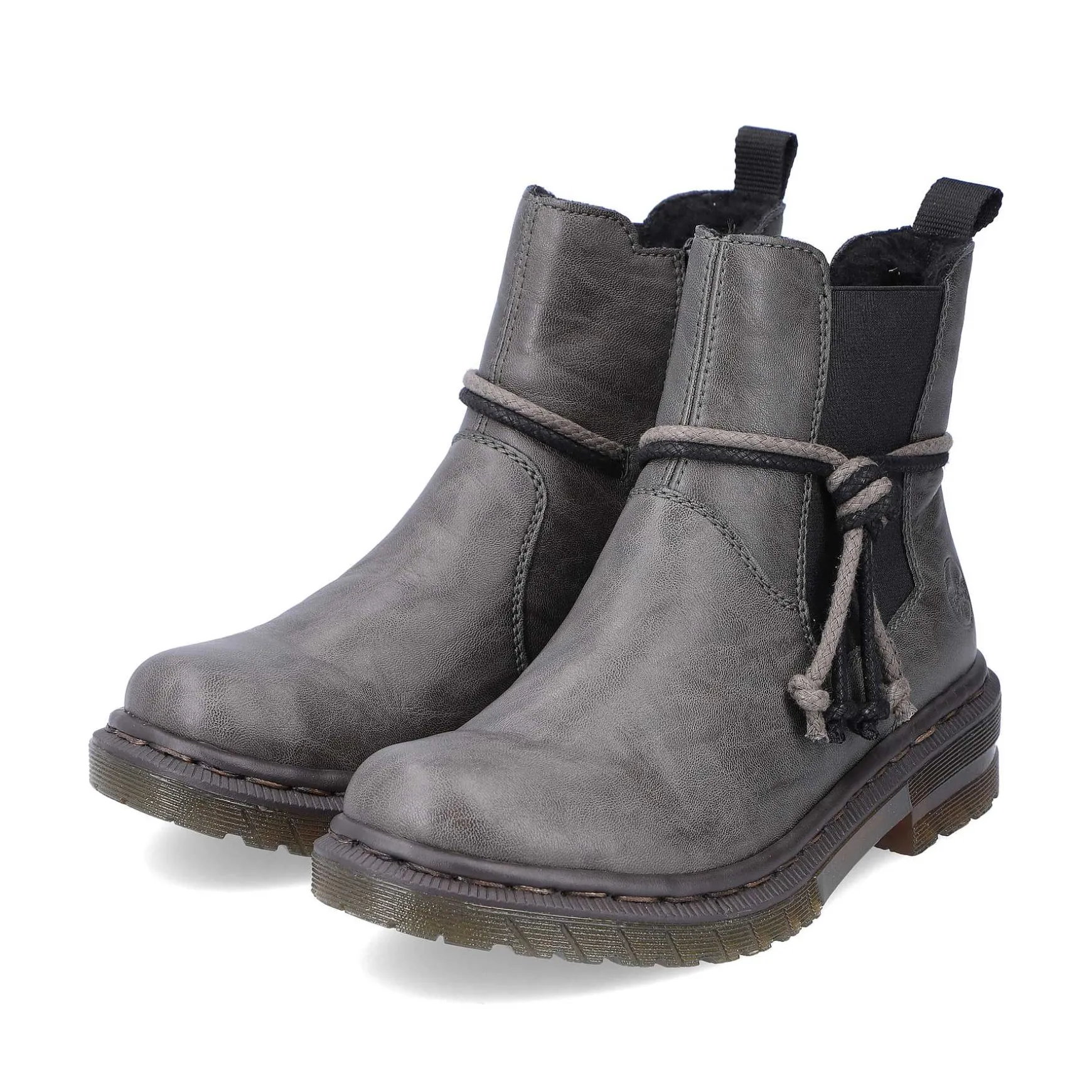 Rieker Women'S Chelsea Boots Silver Gray