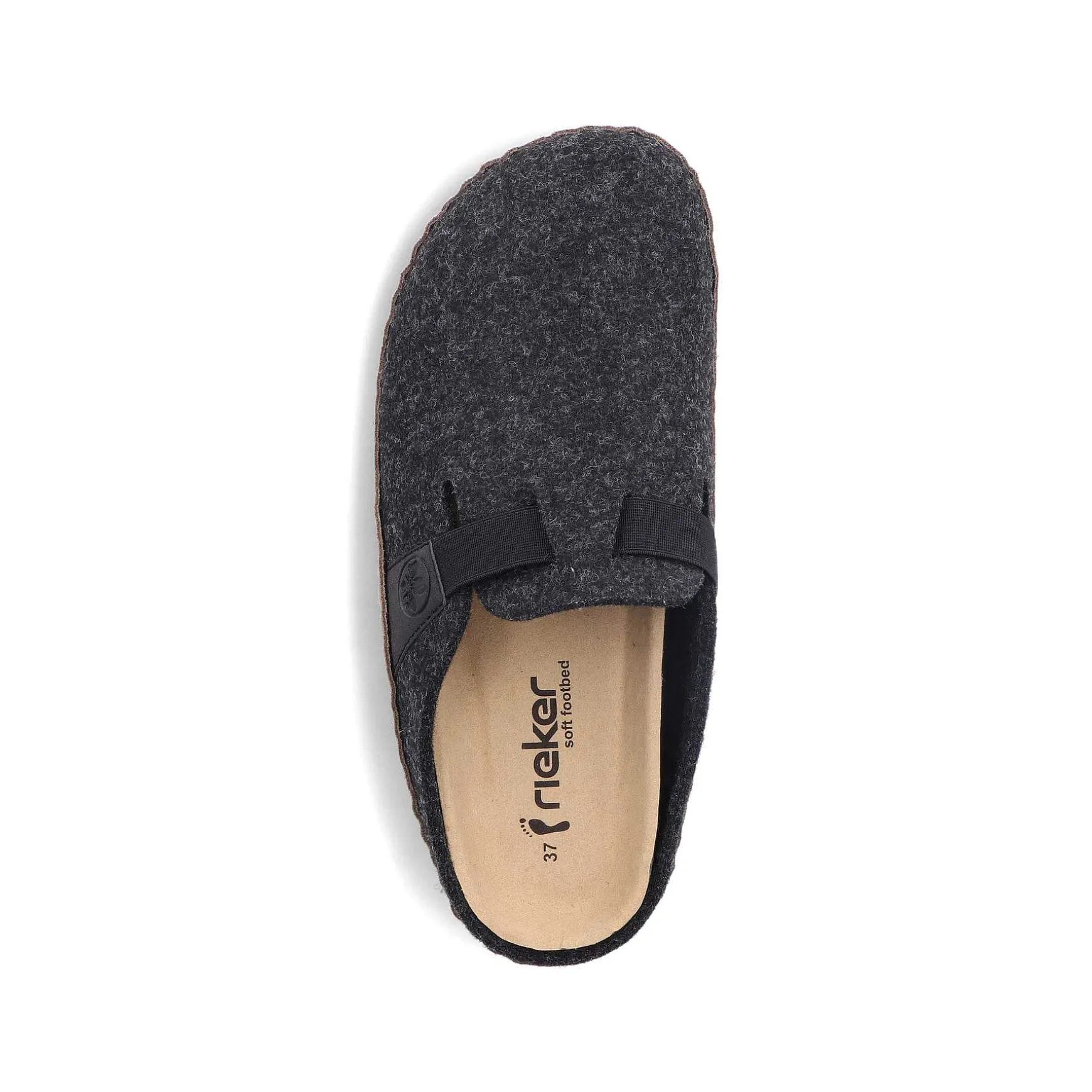 Rieker Women'S Clogs Asphalt Black
