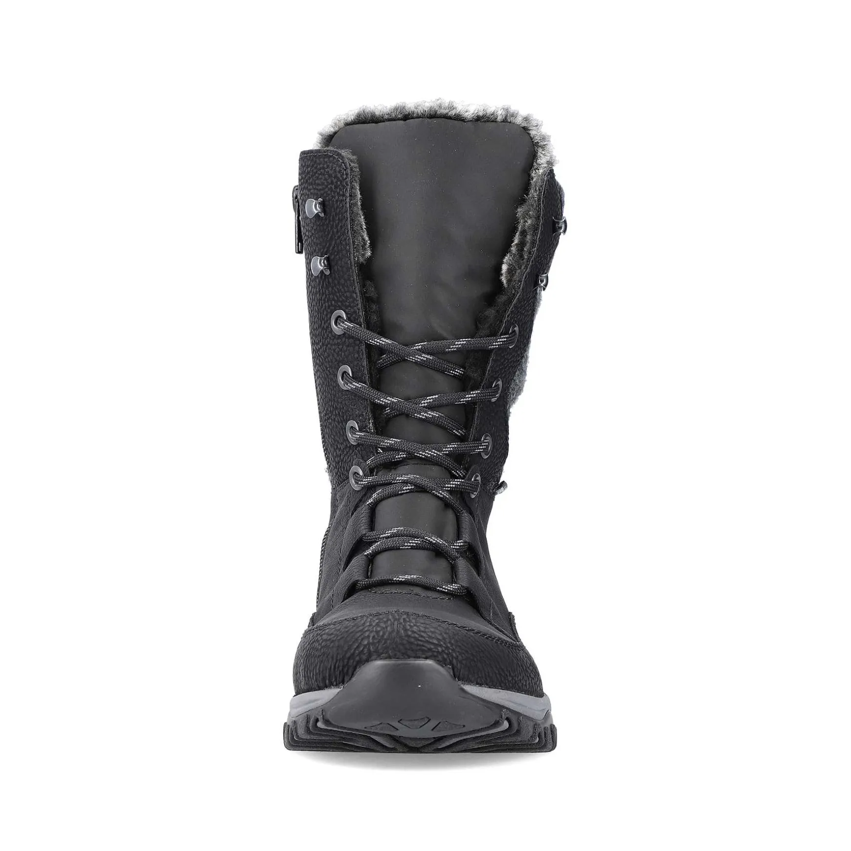 Rieker Women'S Corded Boots Deep Black