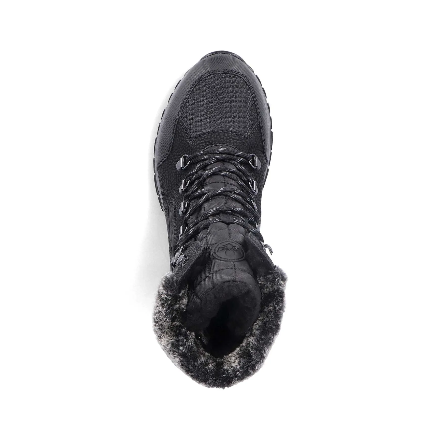 Rieker Women'S Corded Boots Deep Black