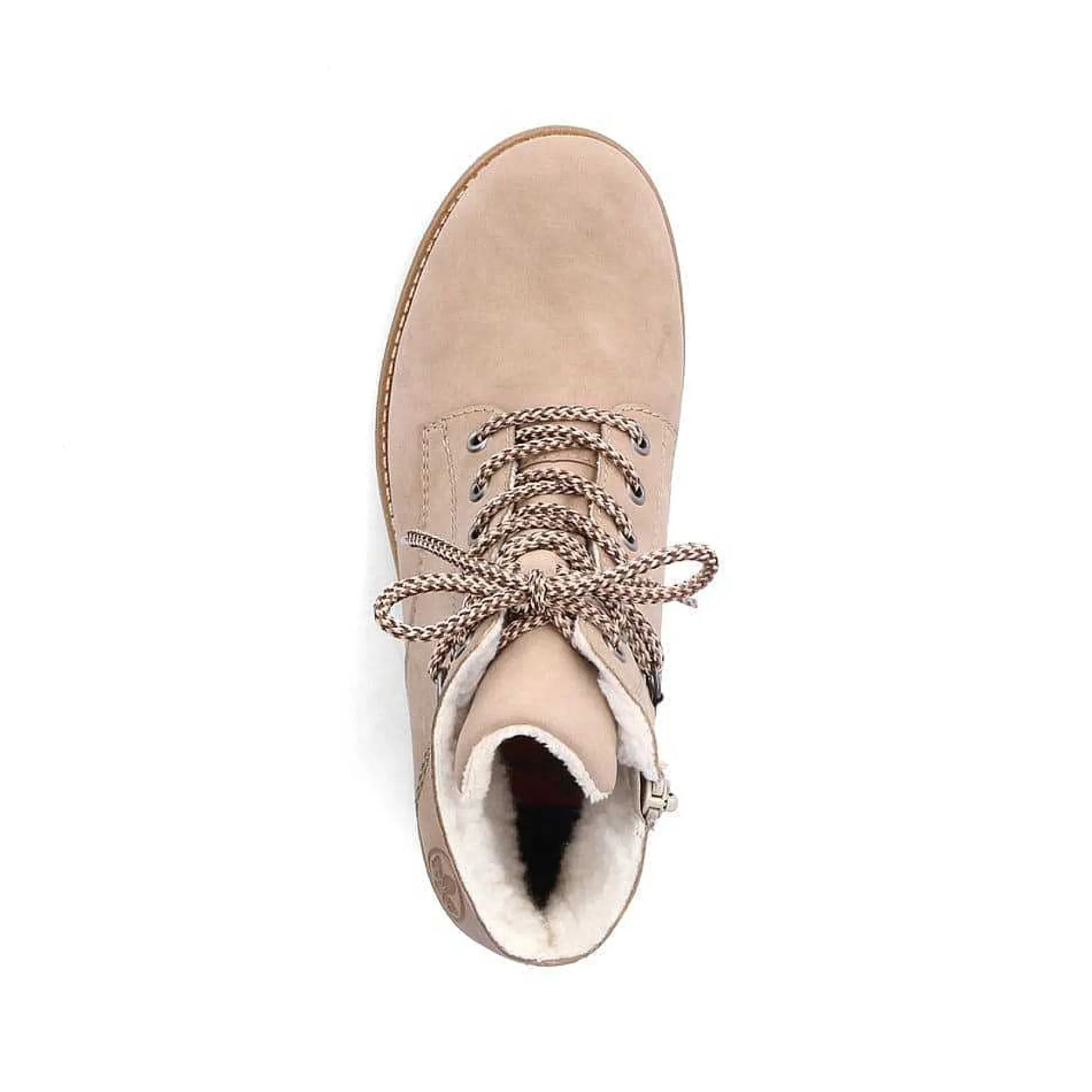 Rieker Women'S Corded Boots Sand Beige
