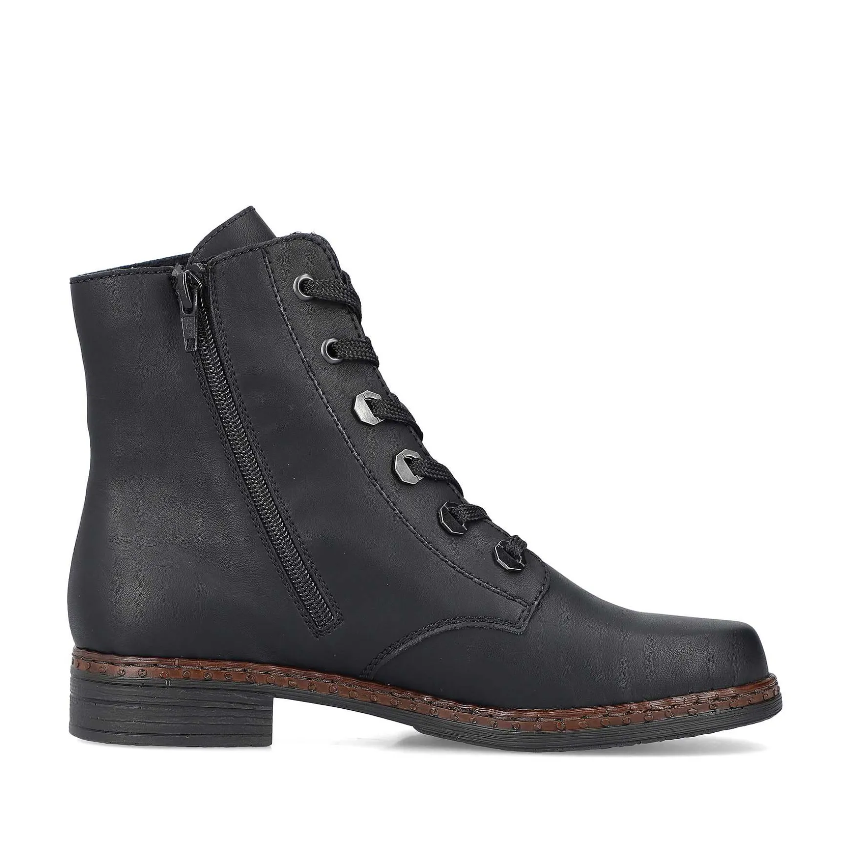 Rieker Women'S Corded Boots Night Black