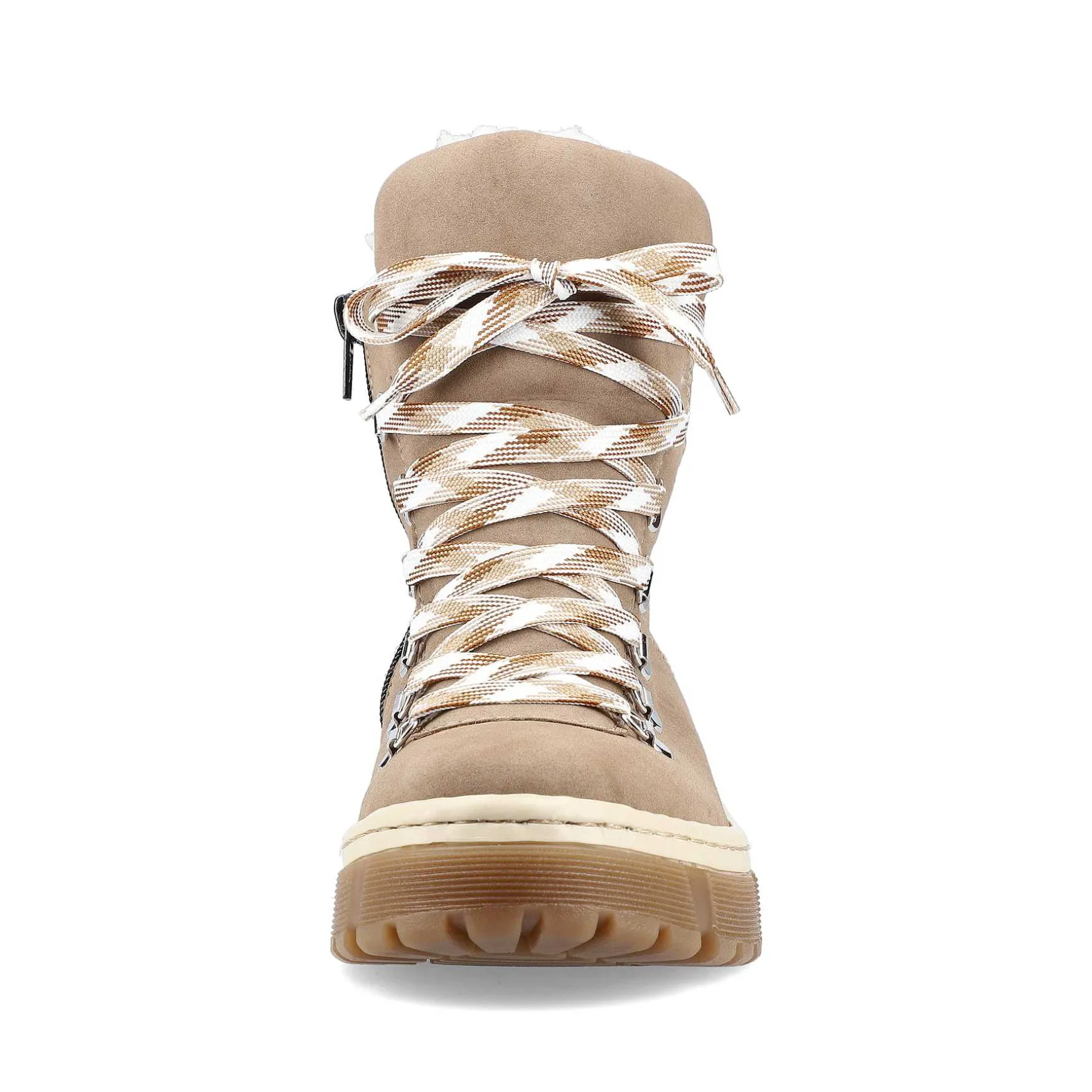 Rieker Women'S Corded Boots Brown Beige
