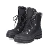 Rieker Women'S Corded Boots Deep Black