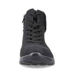 Rieker Women'S Corded Boots Deep Black