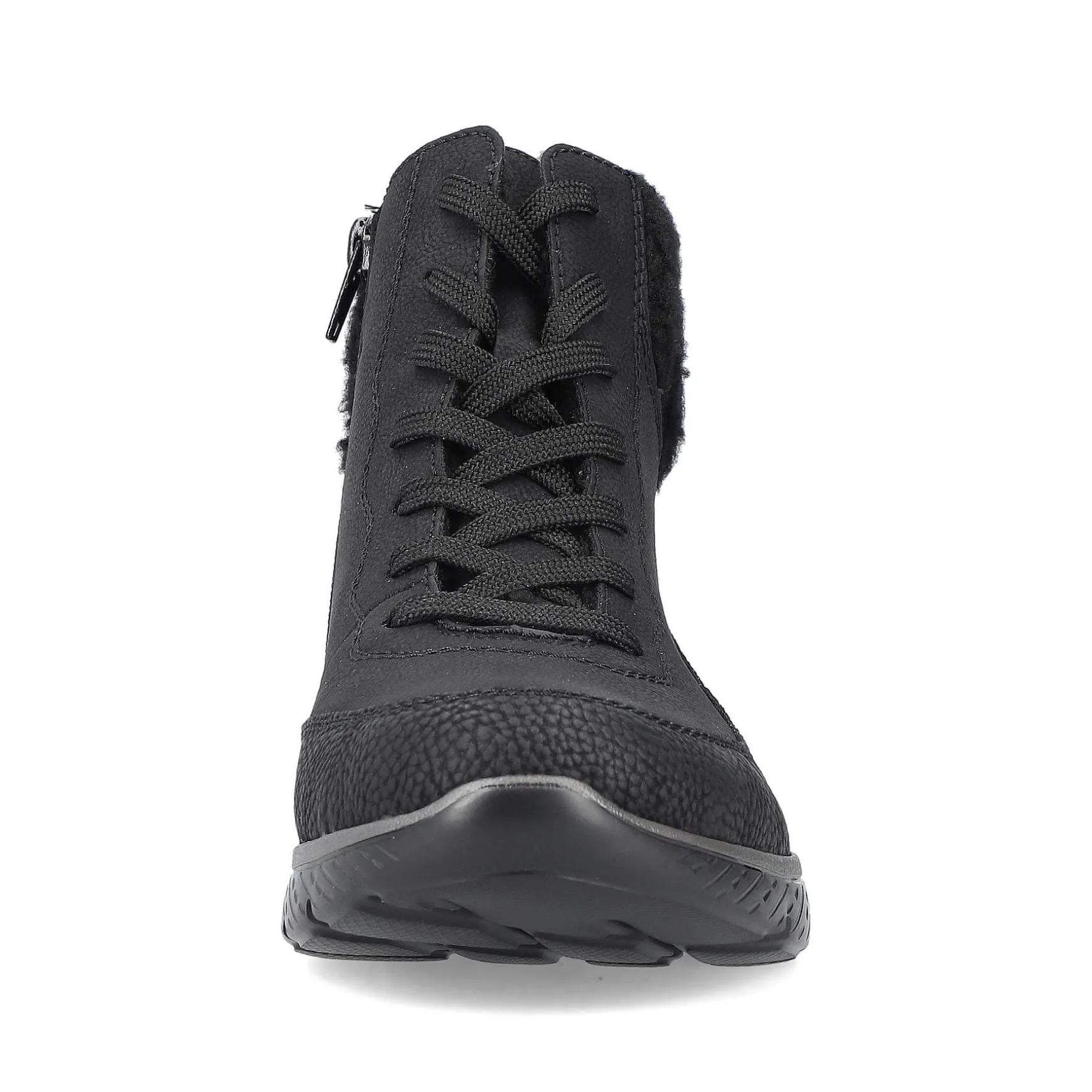 Rieker Women'S Corded Boots Deep Black