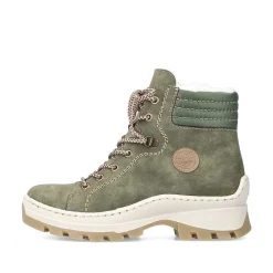 Rieker Women'S Corded Boots Leaf Green