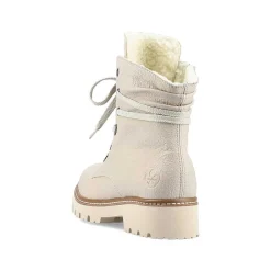 Rieker Women'S Corded Boots Cream Beige