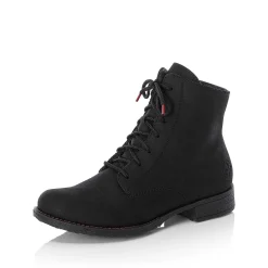 Rieker Women'S Corded Boots Graphite Black