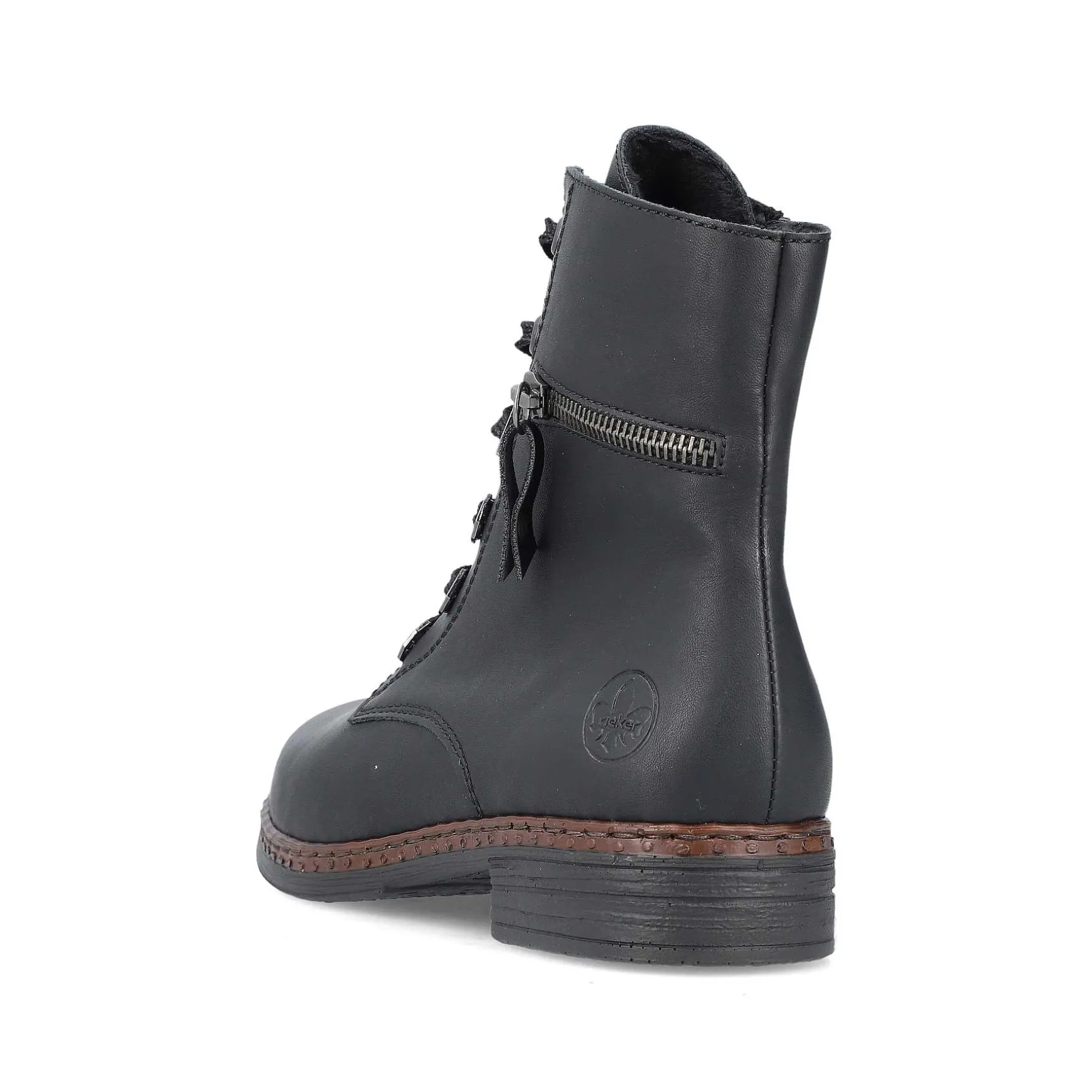 Rieker Women'S Corded Boots Night Black