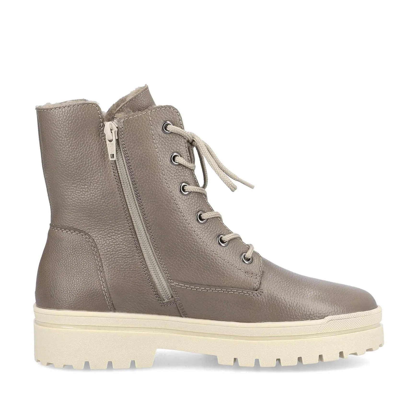 Rieker Women'S Corded Boots Asphalt Gray