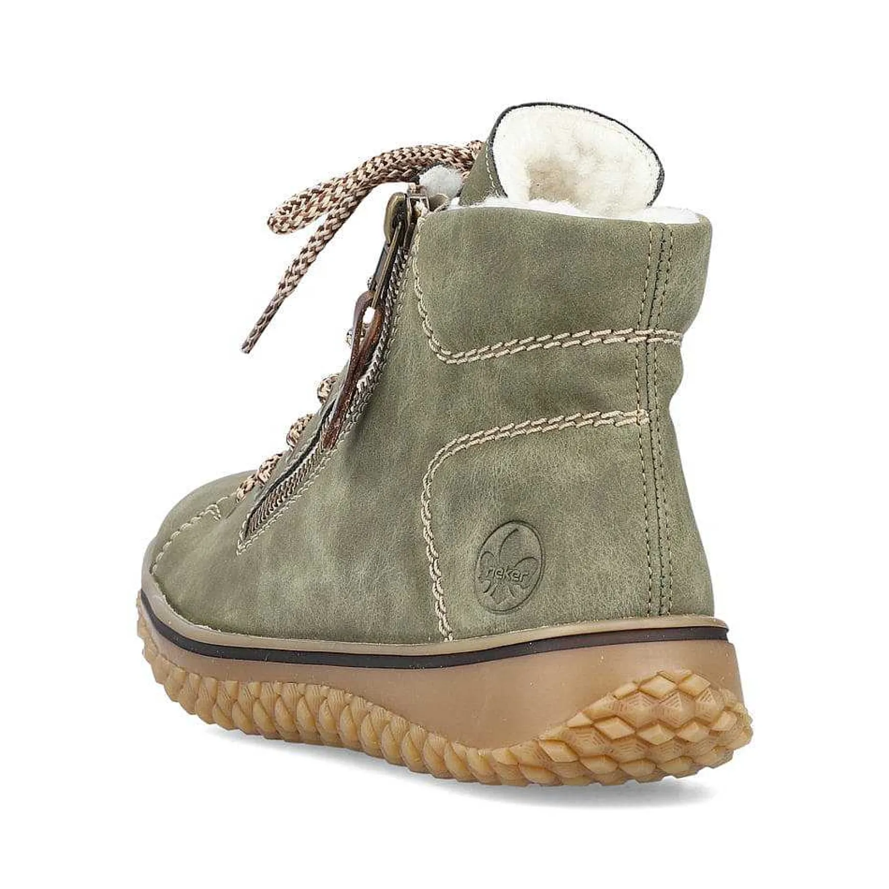Rieker Women'S Corded Boots Leaf Green