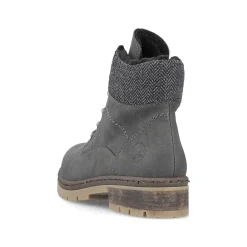 Rieker Women'S Corded Boots Asphalt Gray