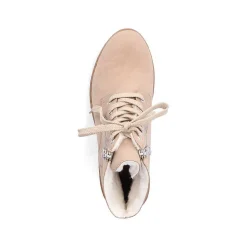 Rieker Women'S Corded Boots Cream Beige