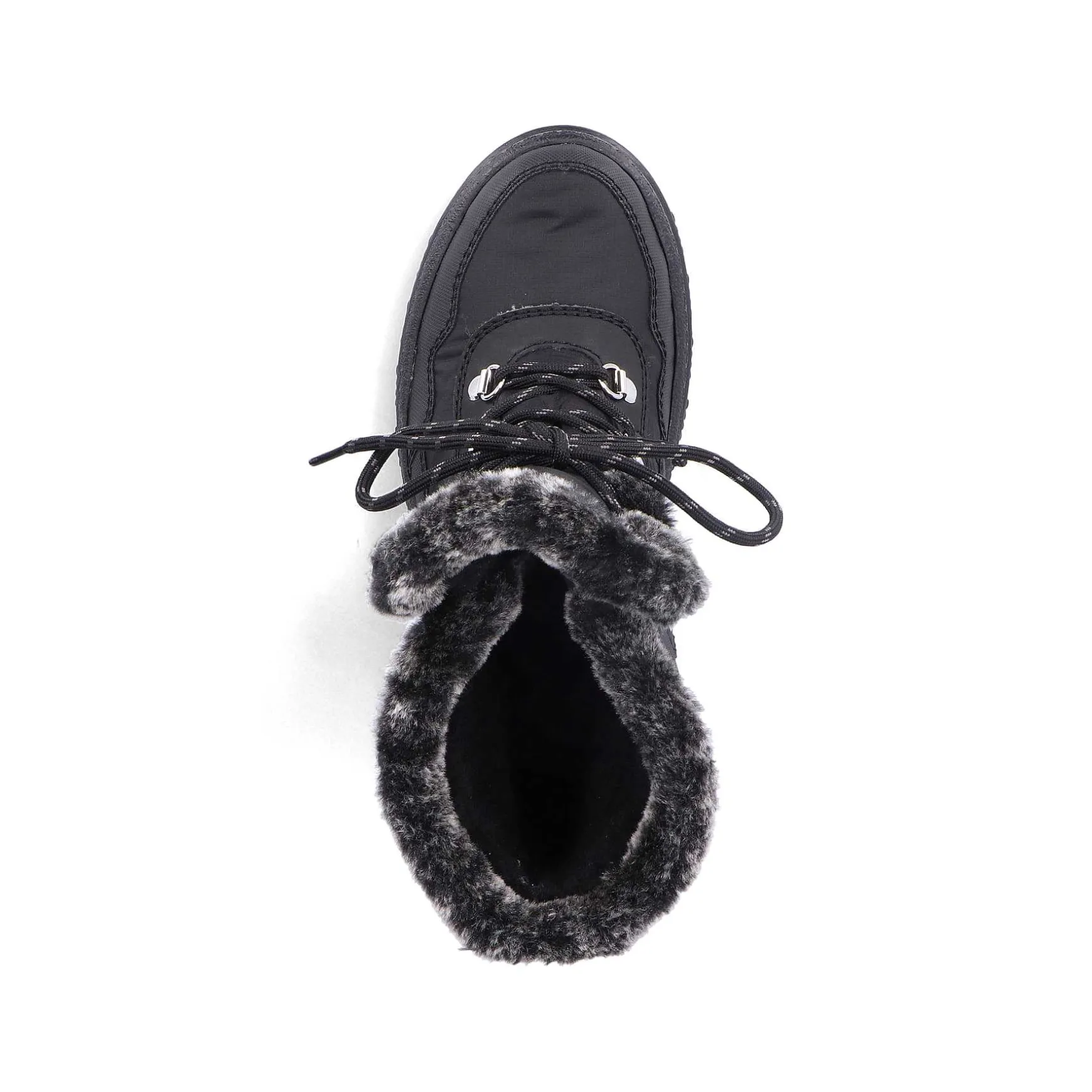 Rieker Women'S Corded Boots Deep Black