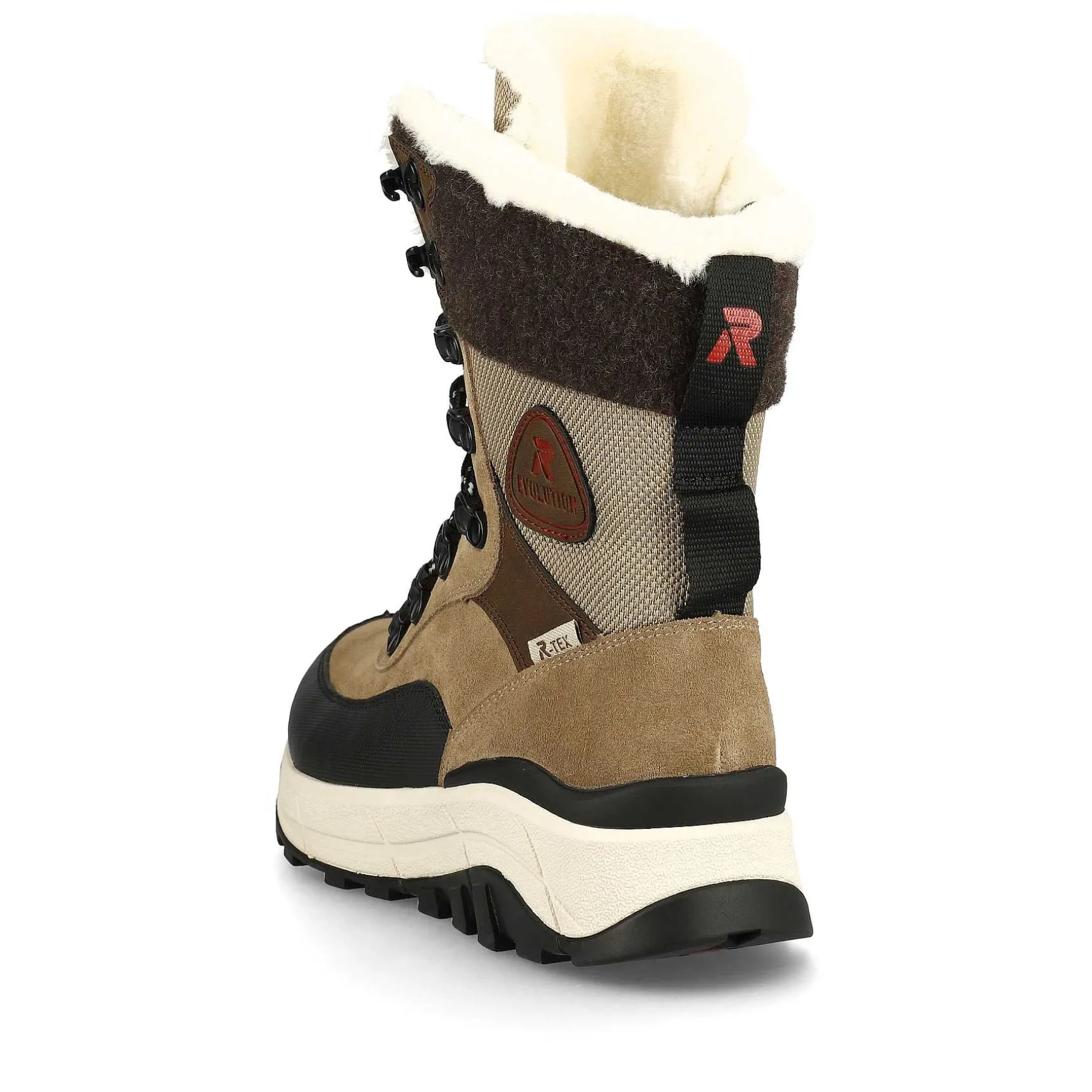 Rieker Women'S Corded Boots Sand Beige