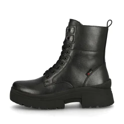 Rieker Women'S Corded Boots Deep Black