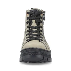 Rieker Women'S Corded Boots Grey-Green-Black