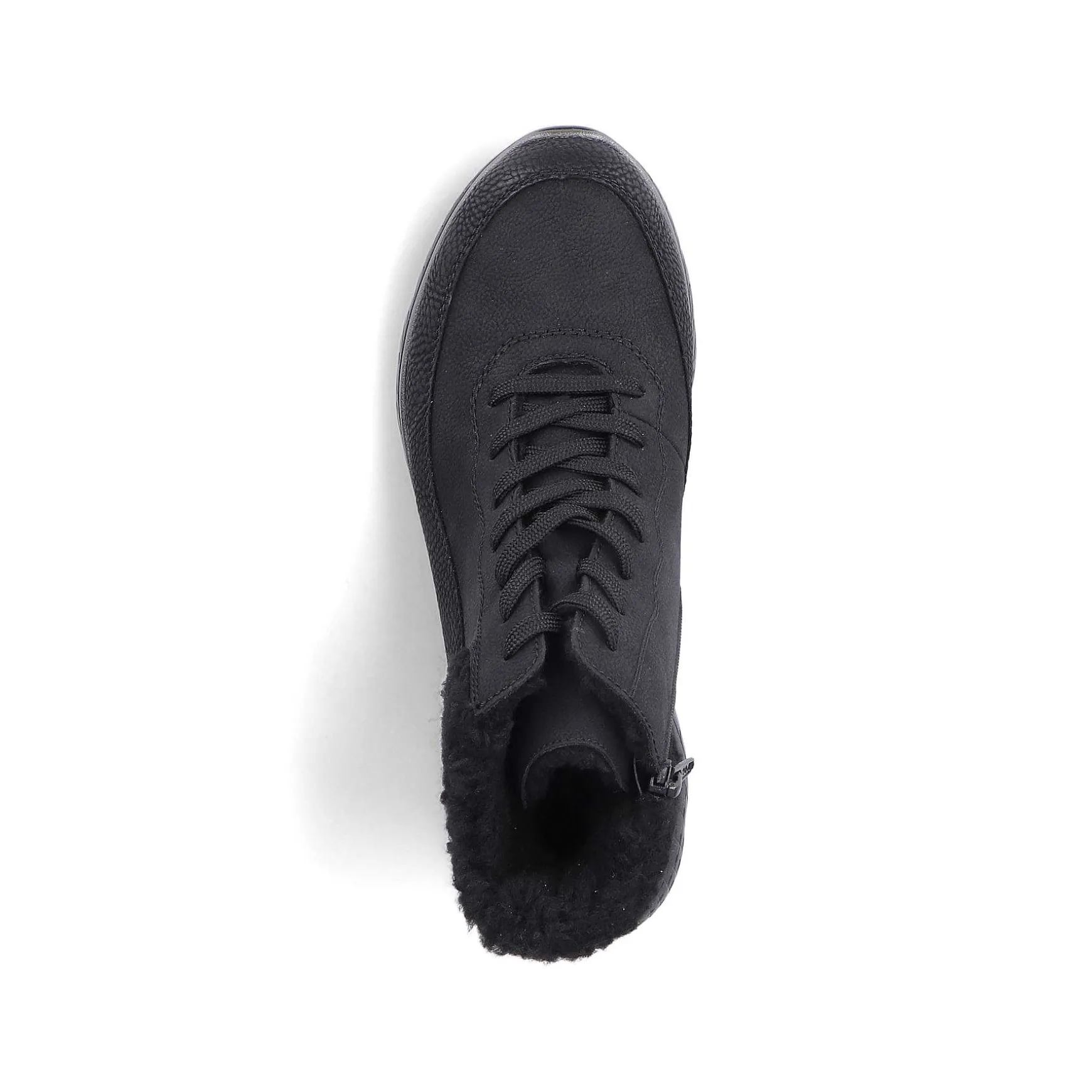 Rieker Women'S Corded Boots Deep Black