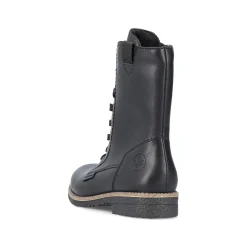 Rieker Women'S Corded Boots Deep Black