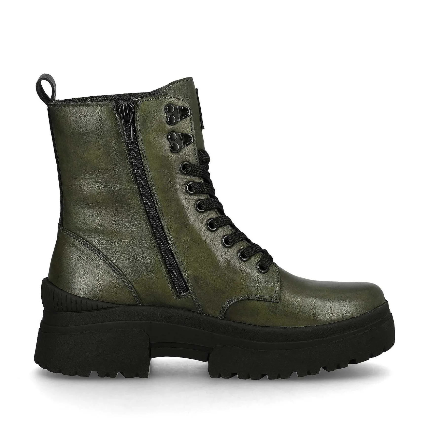 Rieker Women'S Corded Boots Army Green Black