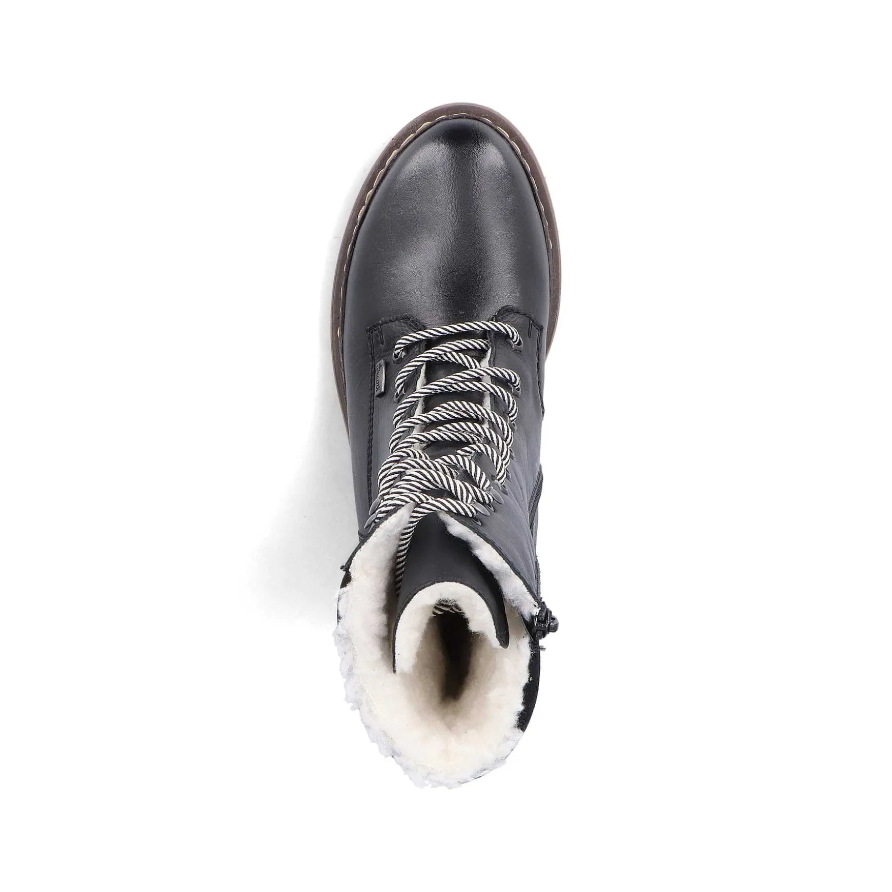 Rieker Women'S Corded Boots Deep Black
