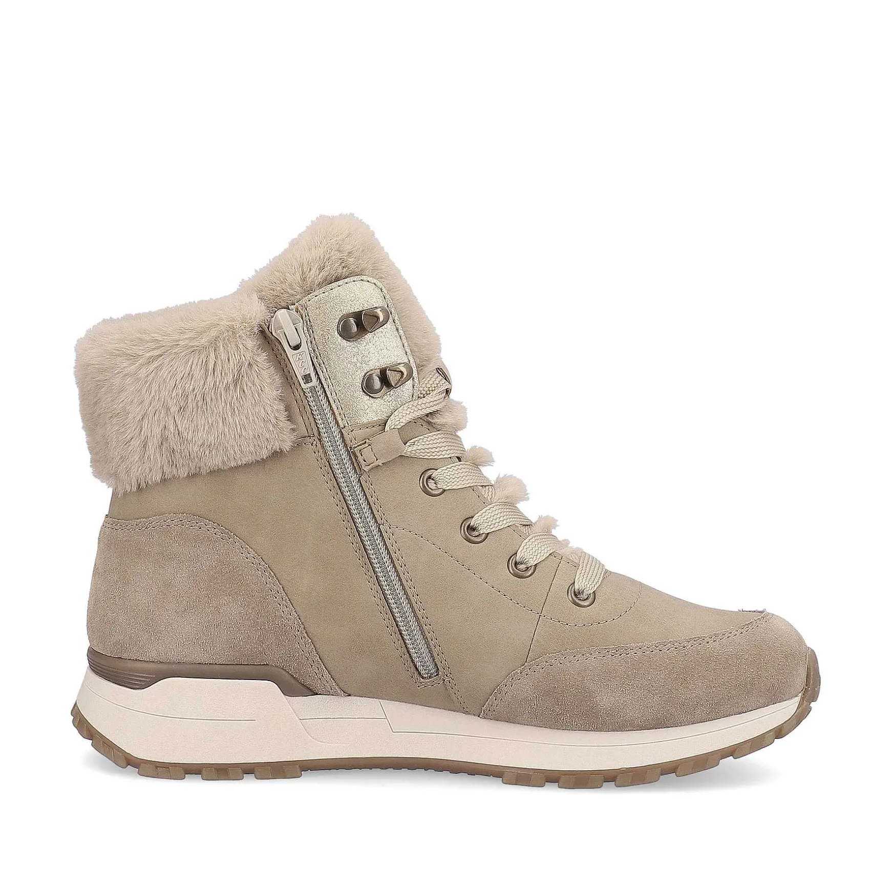 Rieker Women'S Corded Boots Champagne Beige