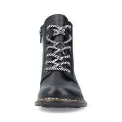 Rieker Women'S Corded Boots Asphalt Black