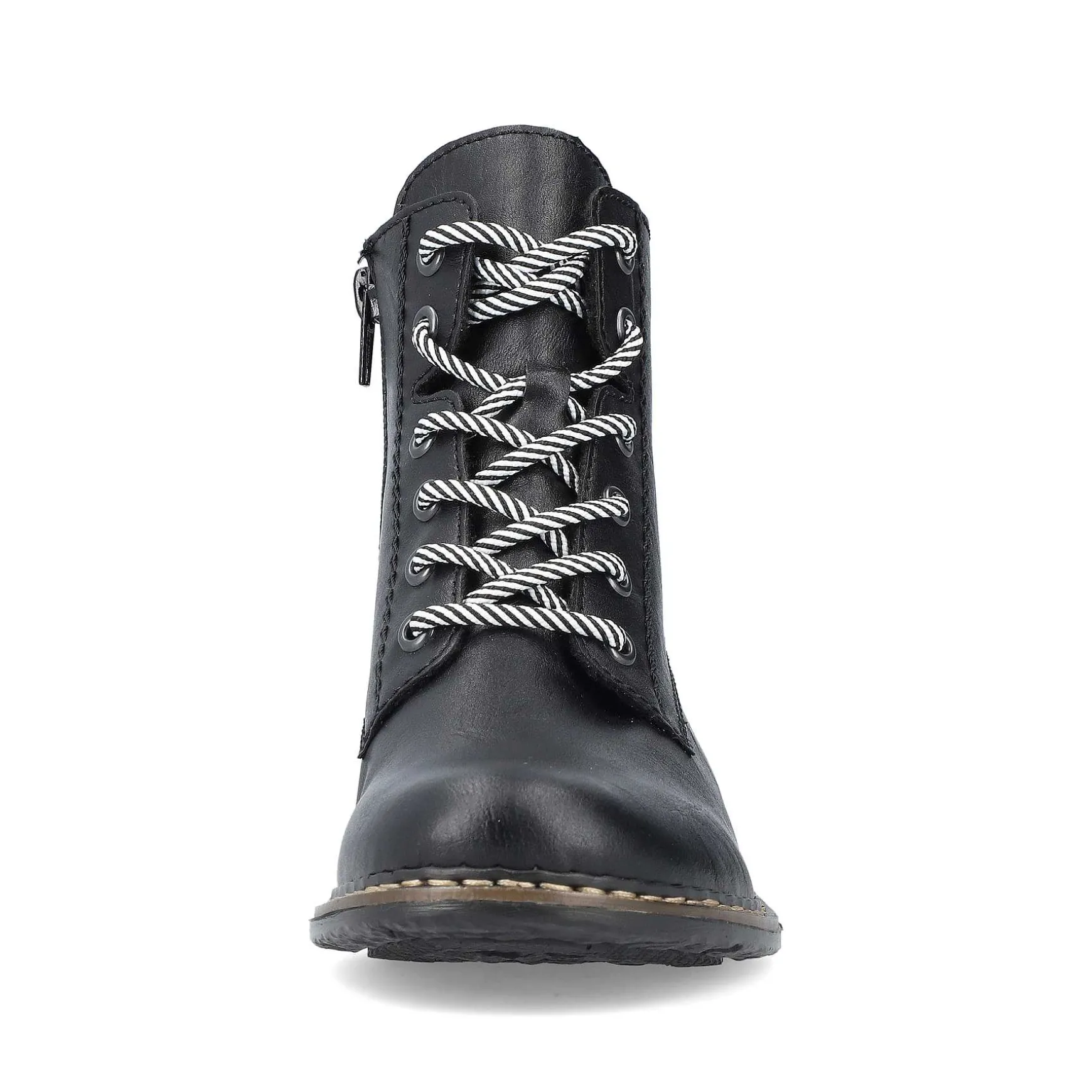 Rieker Women'S Corded Boots Asphalt Black