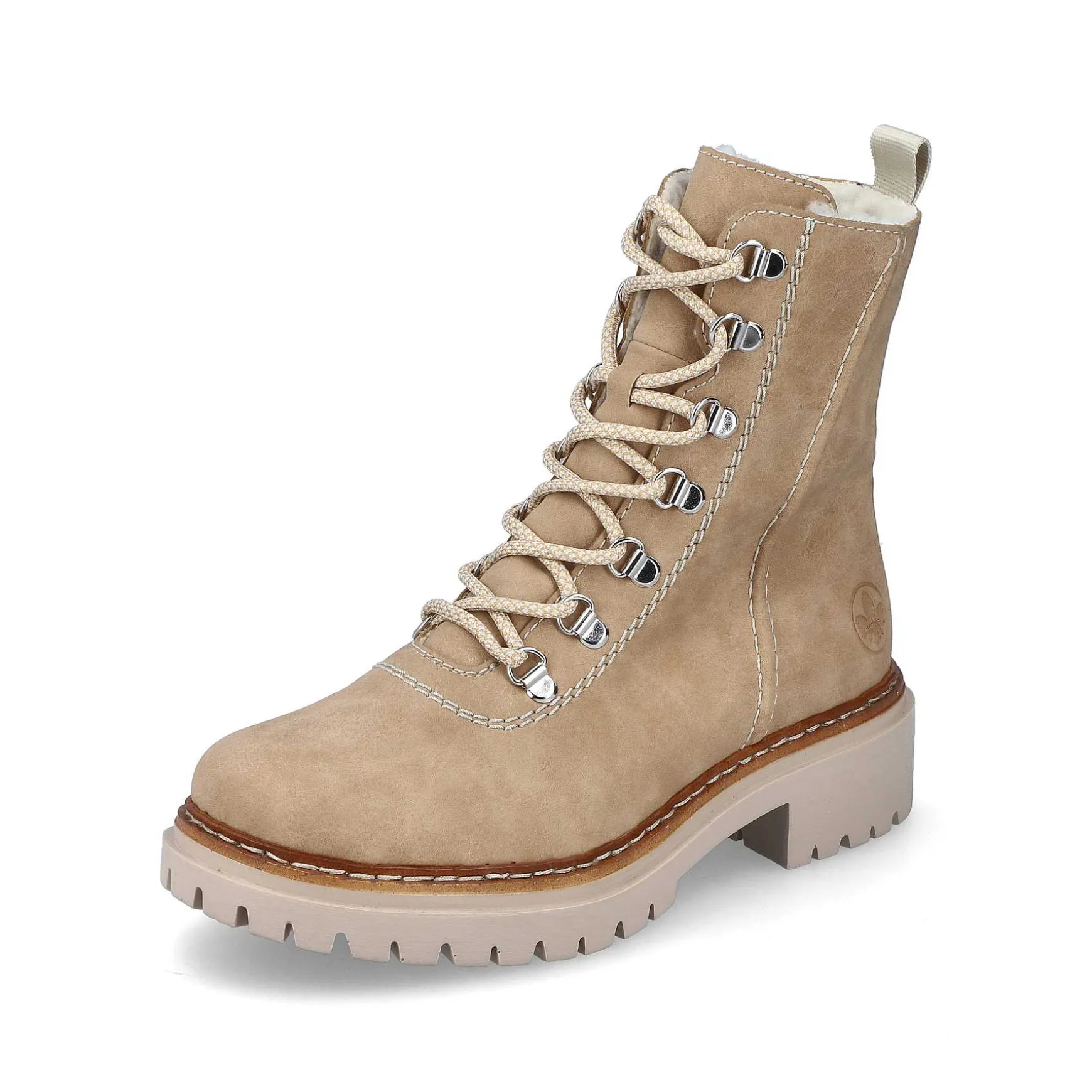 Rieker Women'S Corded Boots Brown Beige