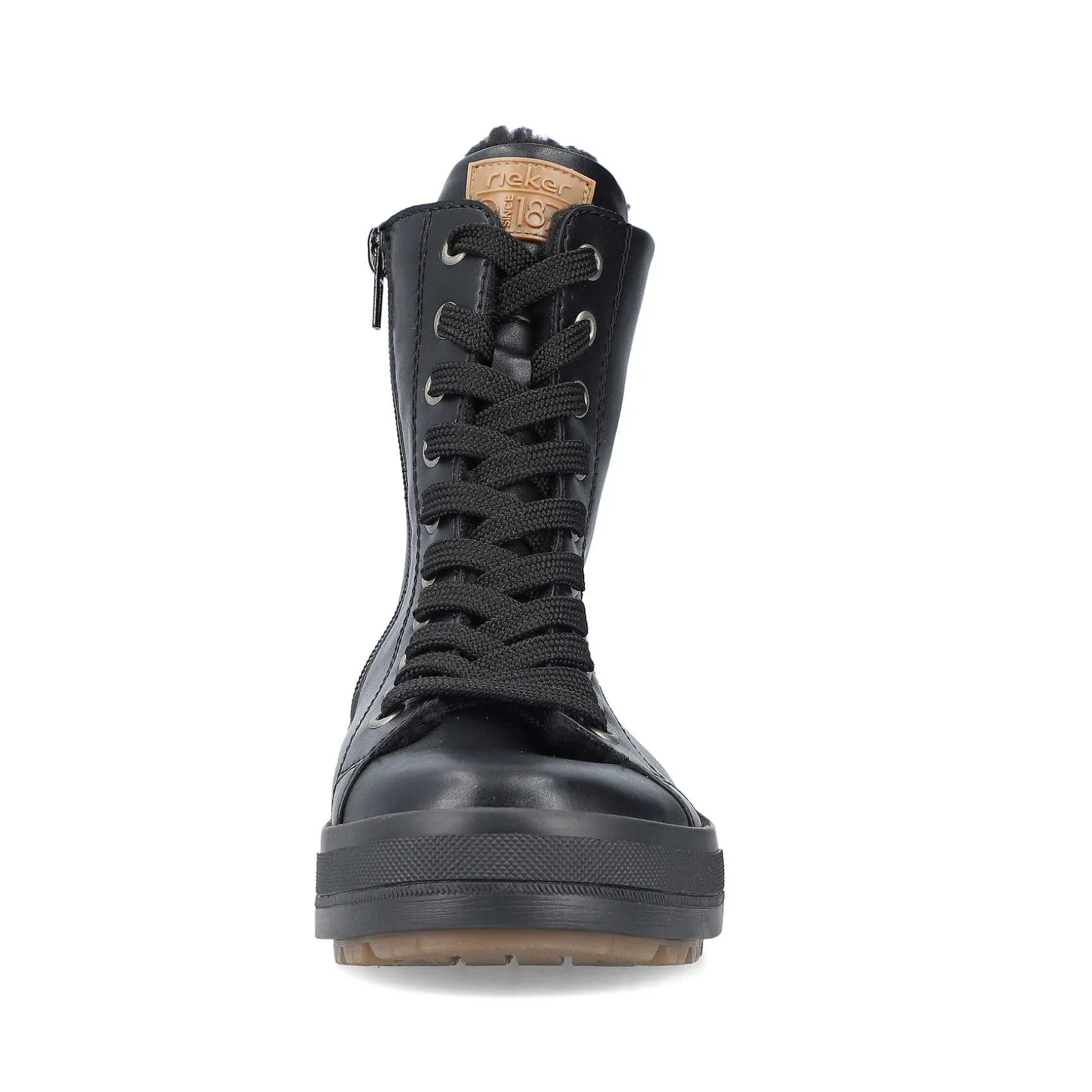Rieker Women'S Corded Boots Deep Black