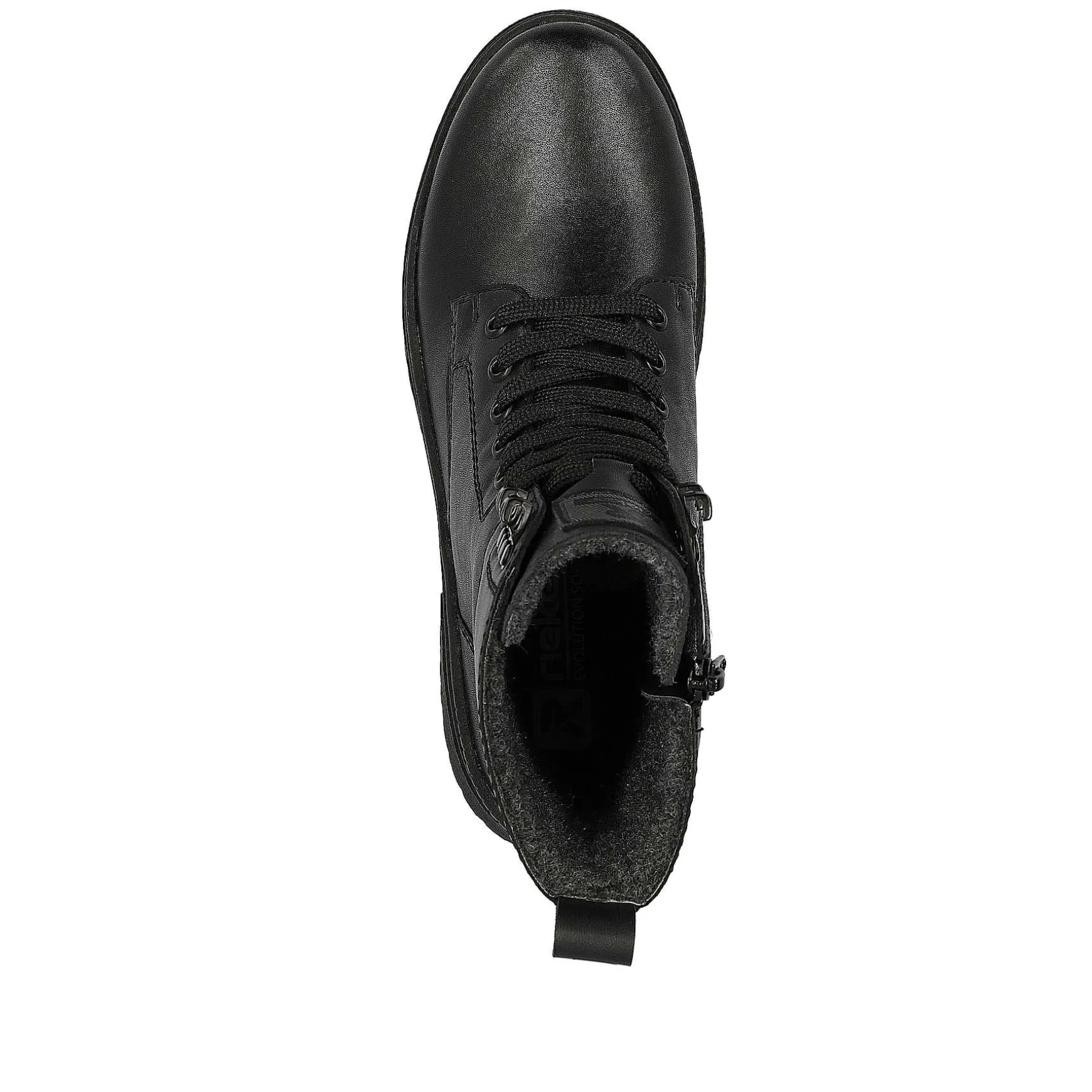 Rieker Women'S Corded Boots Deep Black