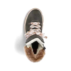 Rieker Women'S Corded Boots Olive Green