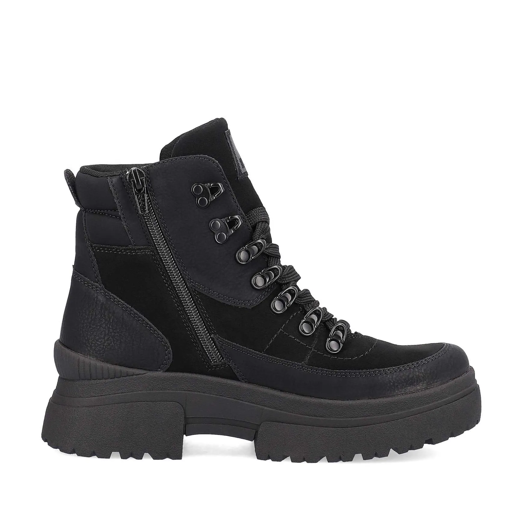 Rieker Women'S Corded Boots Diamond Black