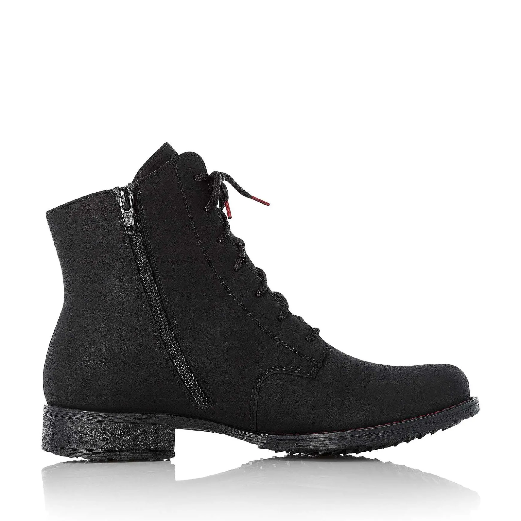 Rieker Women'S Corded Boots Graphite Black