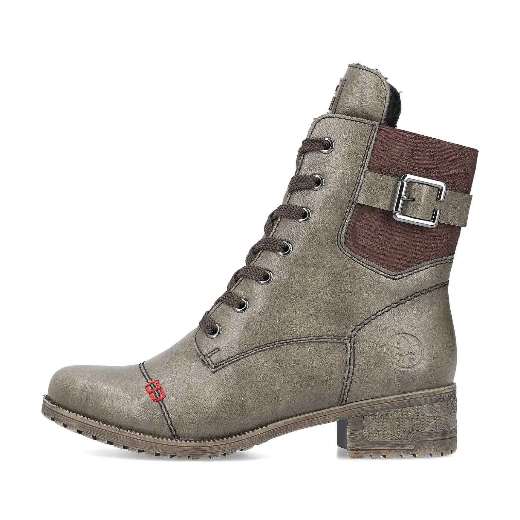 Rieker Women'S Corded Boots Army Green