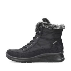 Rieker Women'S Corded Boots Night Black