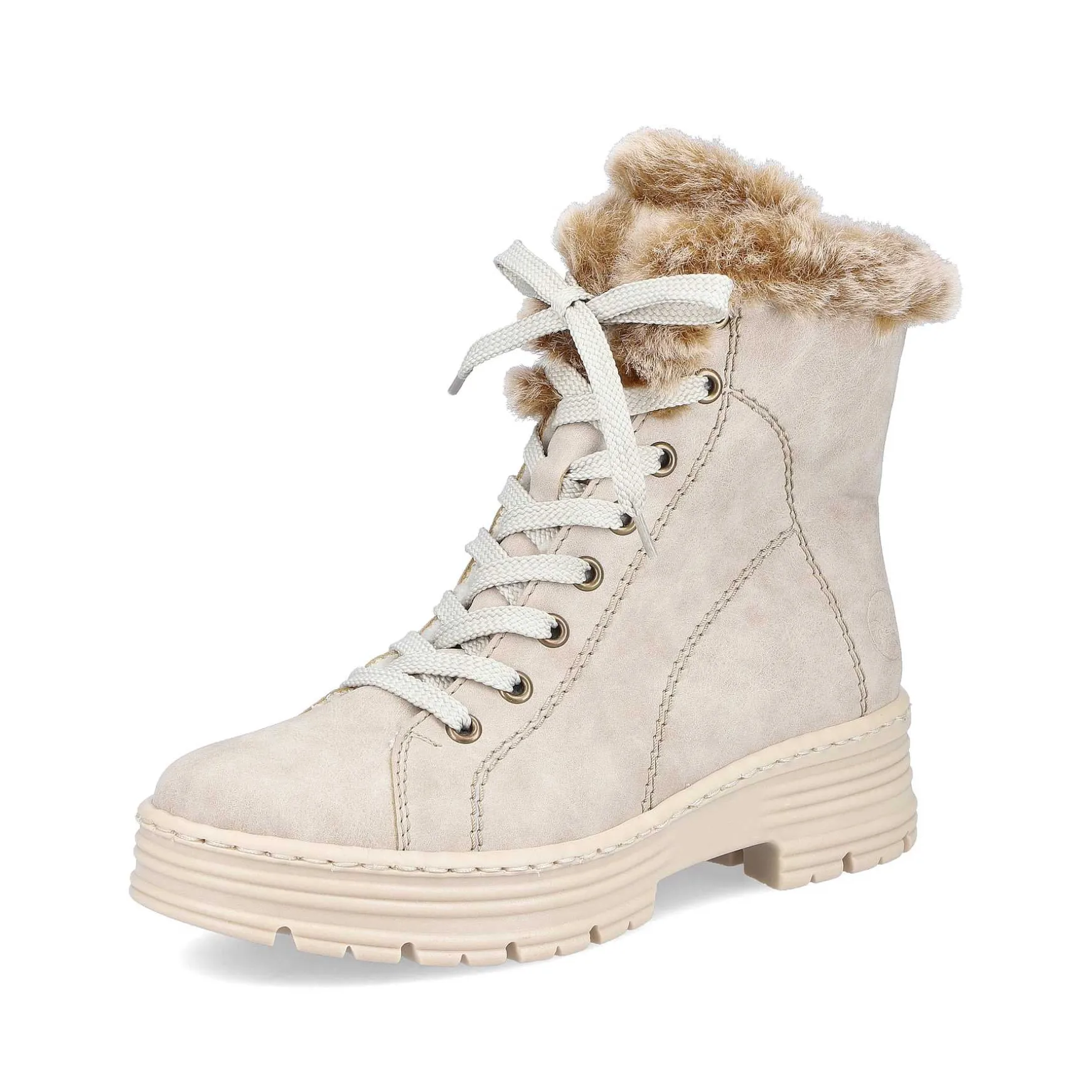 Rieker Women'S Corded Boots Light Beige