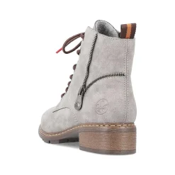 Rieker Women'S Corded Boots Silver Gray