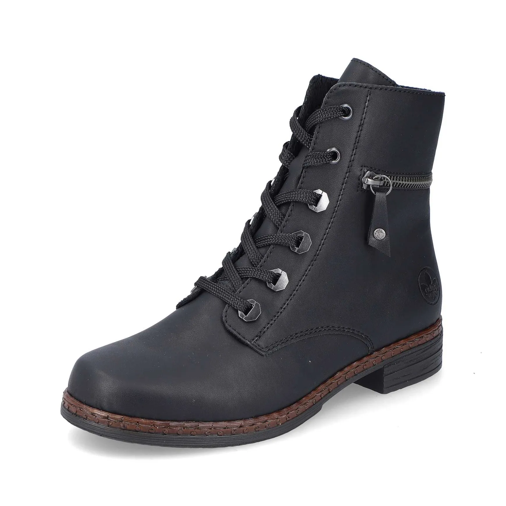 Rieker Women'S Corded Boots Night Black