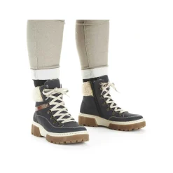 Rieker Women'S Corded Boots Sea Blue