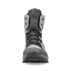 Rieker Women'S Corded Boots Silver Gray