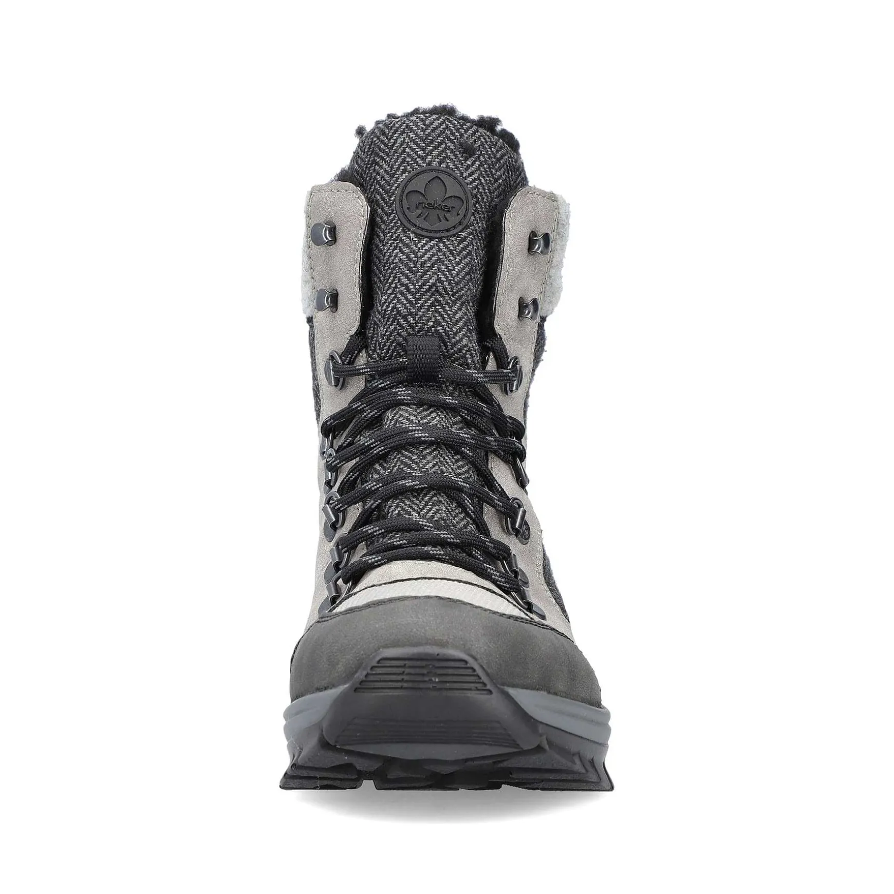 Rieker Women'S Corded Boots Silver Gray