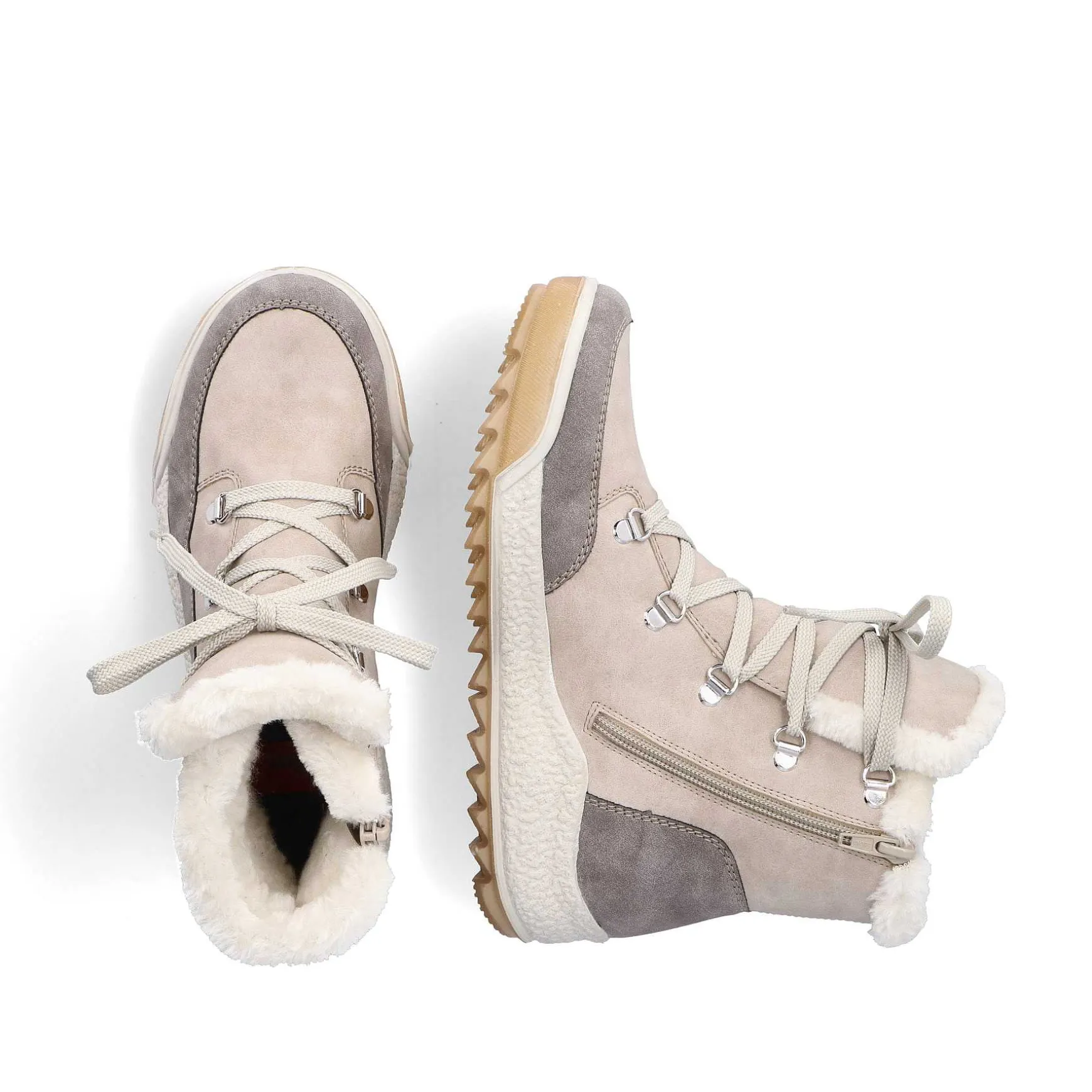 Rieker Women'S Corded Boots Light Beige