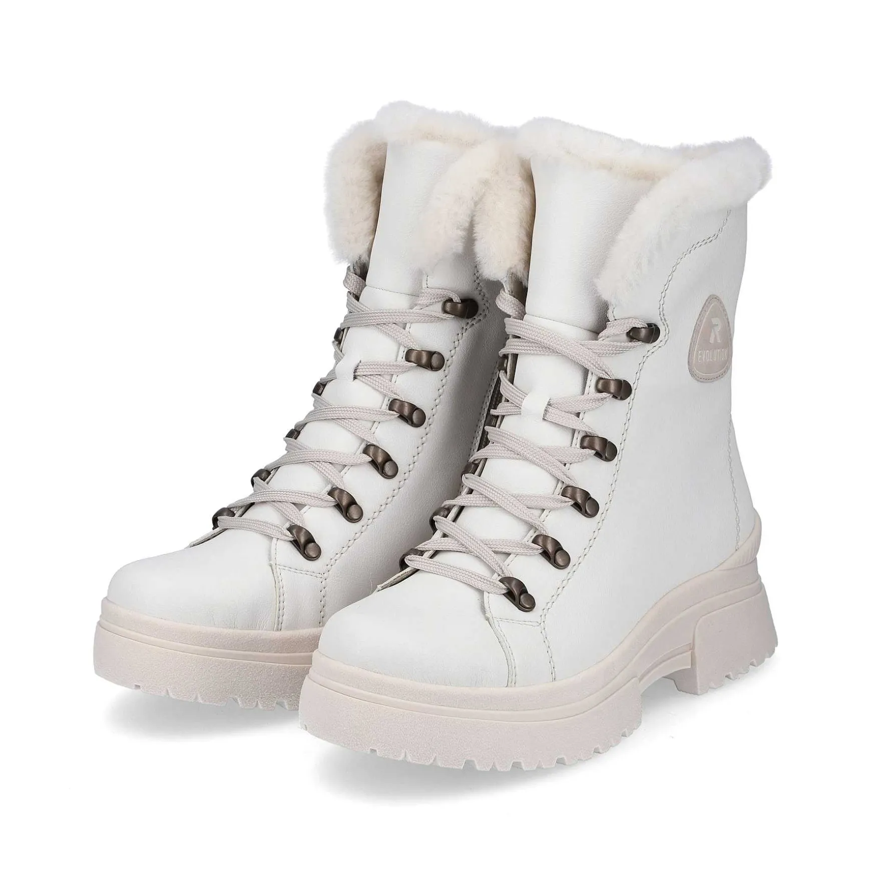 Rieker Women'S Corded Boots Frost White