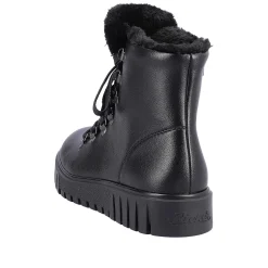 Rieker Women'S Corded Boots Deep Black