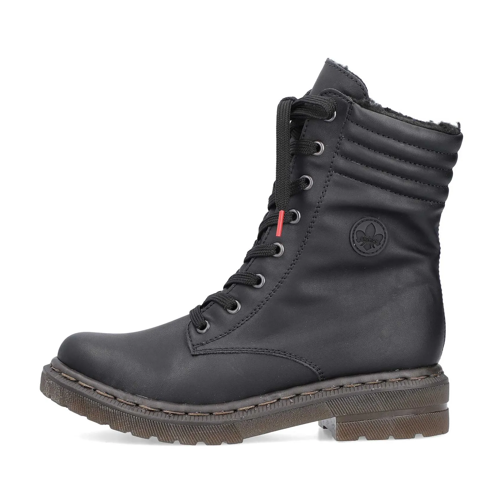 Rieker Women'S Corded Boots Deep Black