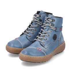 Rieker Women'S Corded Boots Sky Blue
