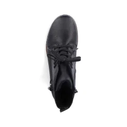 Rieker Women'S Corded Boots Deep Black