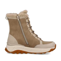 Rieker Women'S Corded Boots Cream Beige